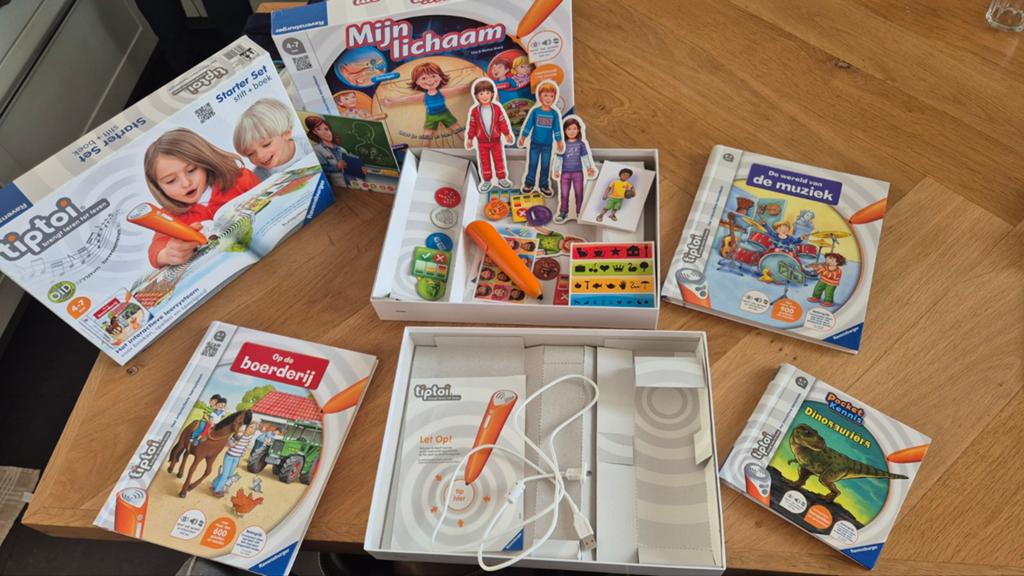 Tiptoi set, Kinderen en Baby's, Speelgoed | Educatief en Creatief, Ophalen, Zo goed als nieuw, Ontdekken, Met geluid