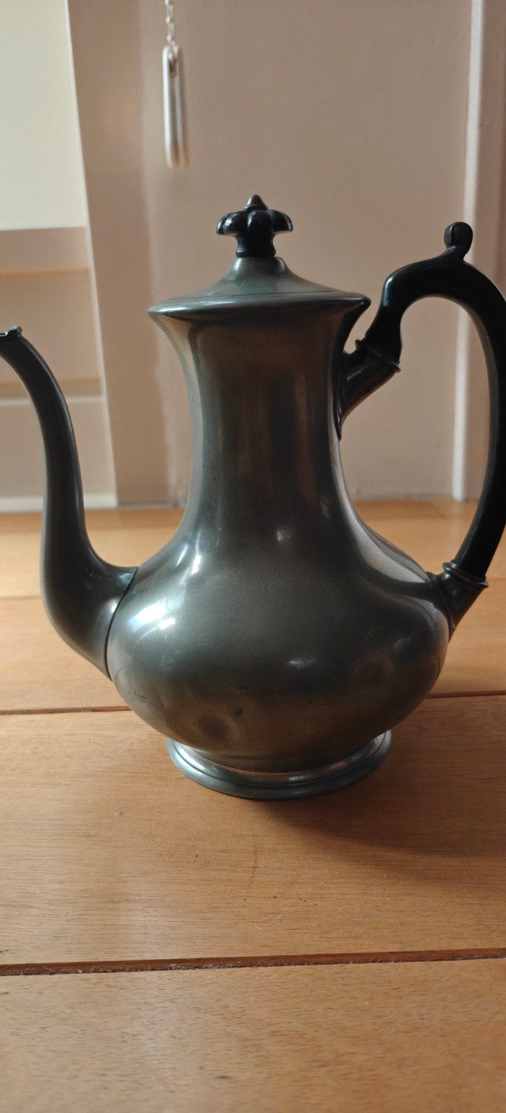 Antieke tinnen koffiekan H. Wille & Co Amsterdam 1546, Antiek en Kunst, Antiek | Tin, Ophalen of Verzenden