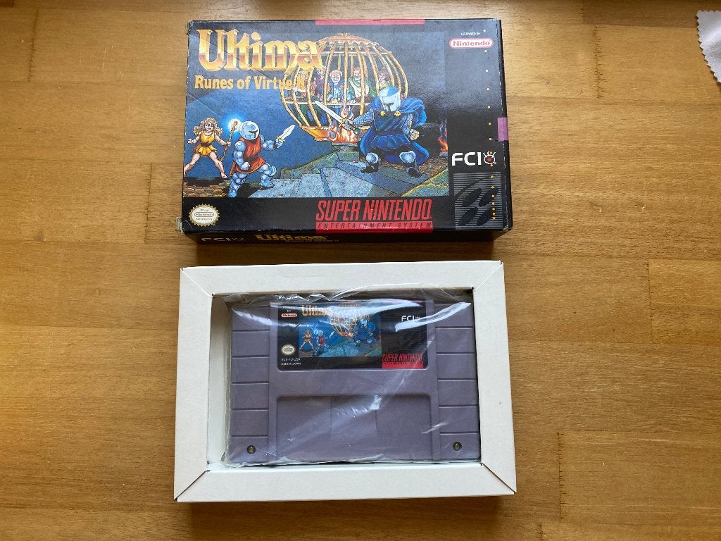 Ultima runes of virtue II snes usa, Avontuur en Actie, 1 speler, Ophalen of Verzenden, Zo goed als nieuw