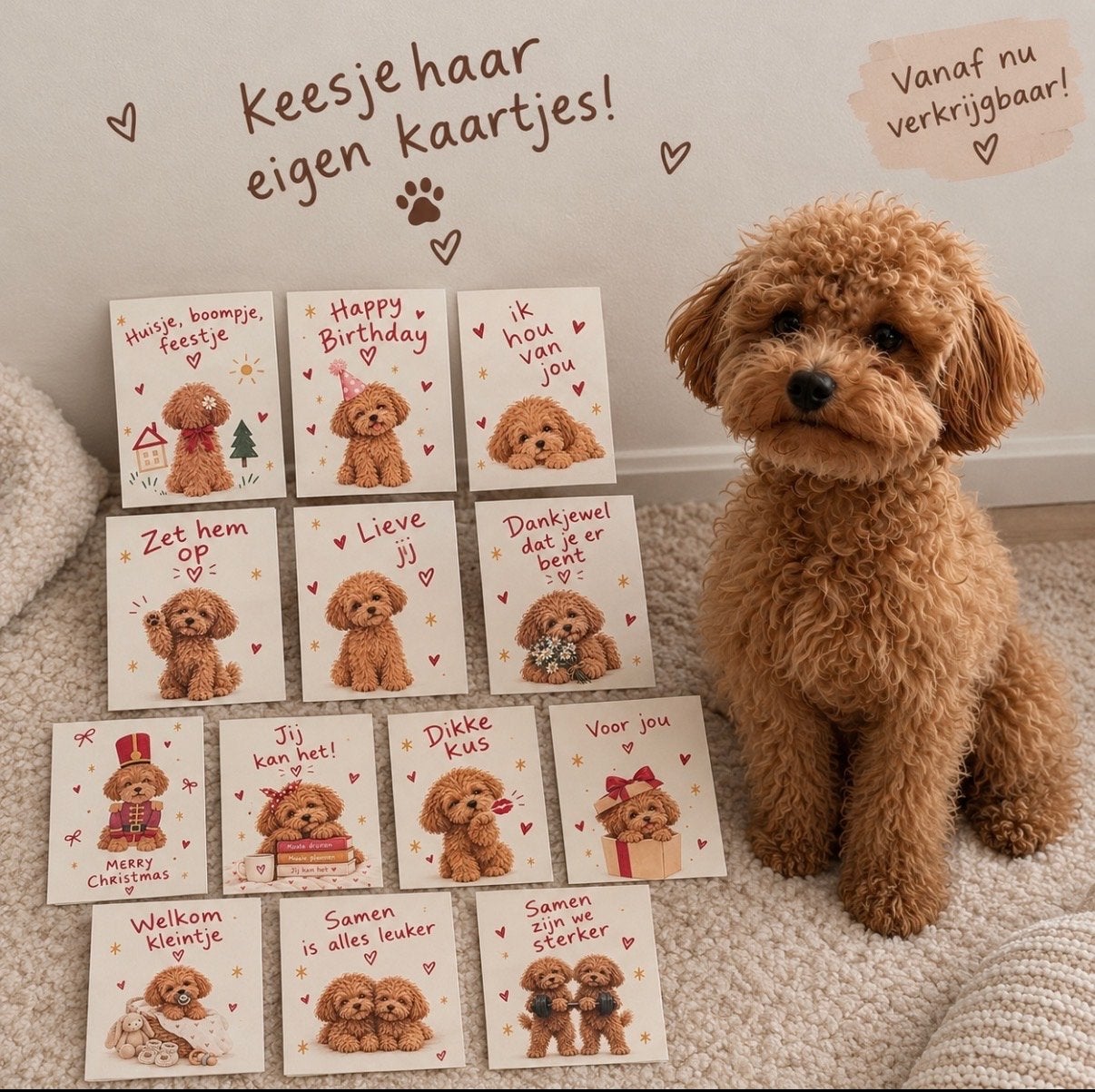 Keesje haar eigen kaartjes - Diverse gelegenheden, Verzenden, Nieuw, Overige thema's, Overige typen