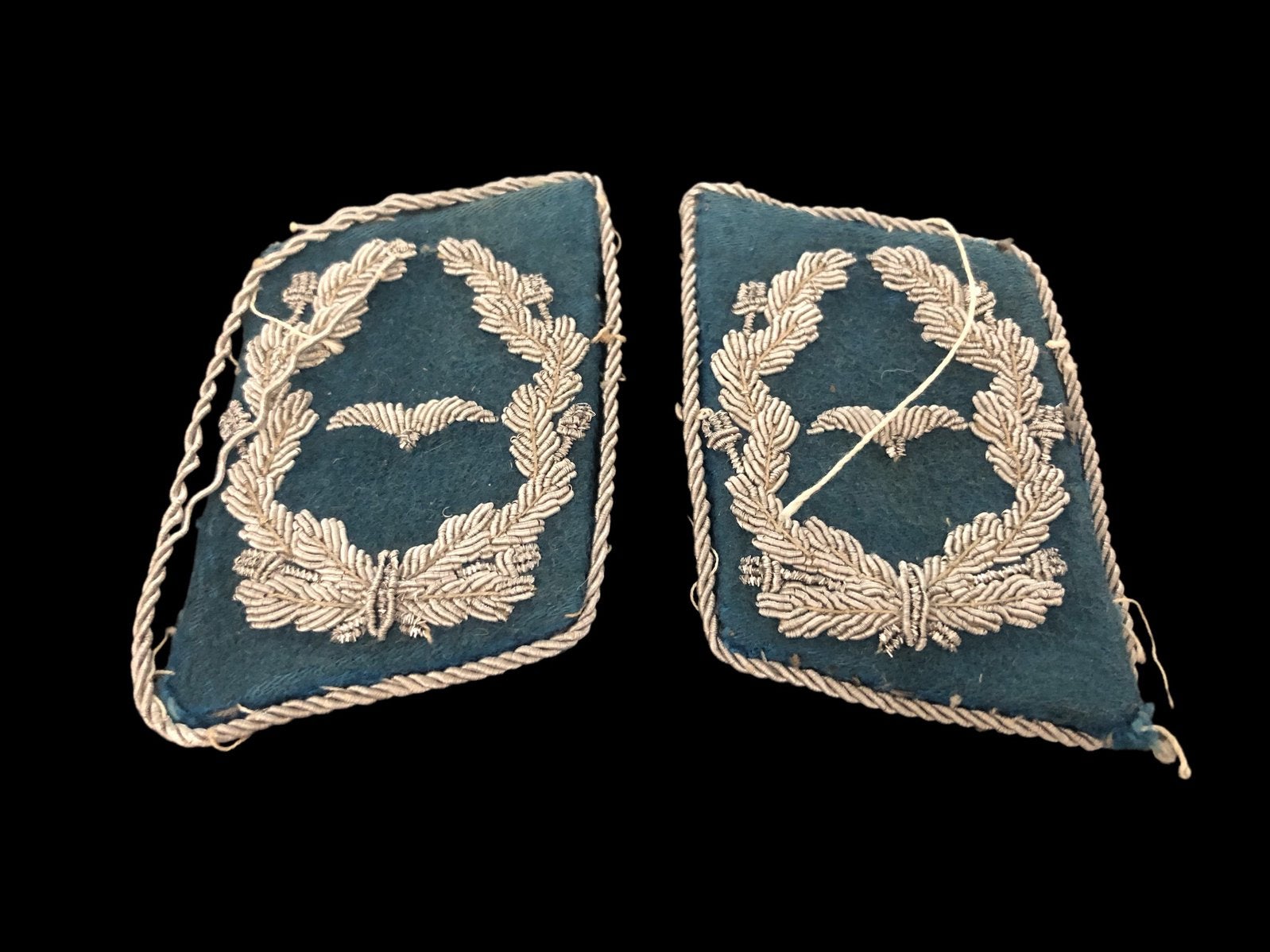 WW2 Luftwaffe medical 2e leutnant kraagstukken, Ophalen, Luchtmacht, Duitsland