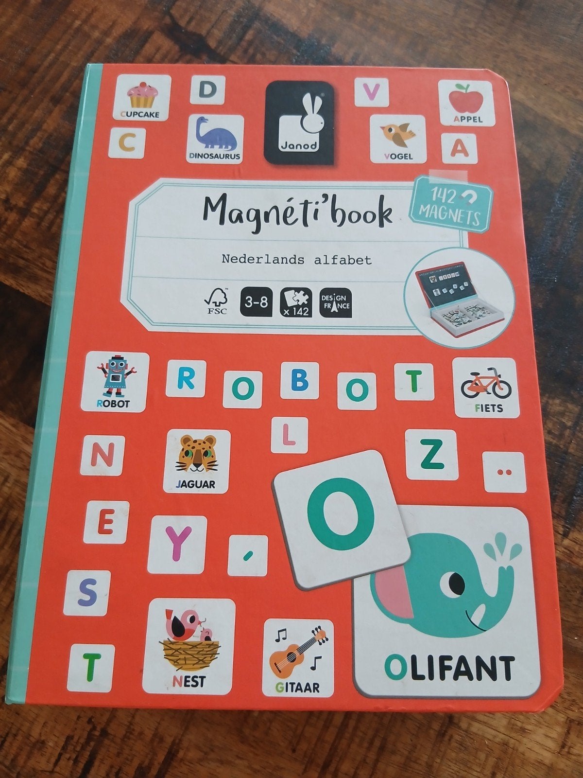 Janod Magnetibook Alfabet, Ophalen of Verzenden, Nieuw, Taal en Lezen