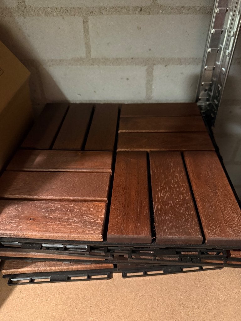 IKEA Runnen bruin acacia vlonder 6 stuks, Ophalen, Nieuw, Hout