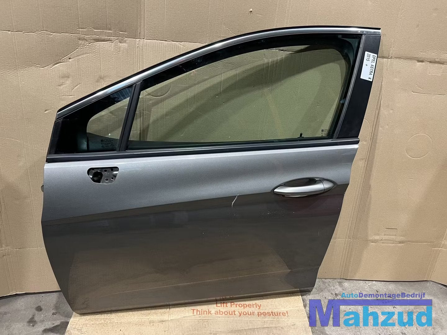 OPEL ASTRA K hatchback Grijs Links voor deur portier 2015-20, Gebruikt, Deur, Opel Automobile GmbH, Ophalen of Verzenden