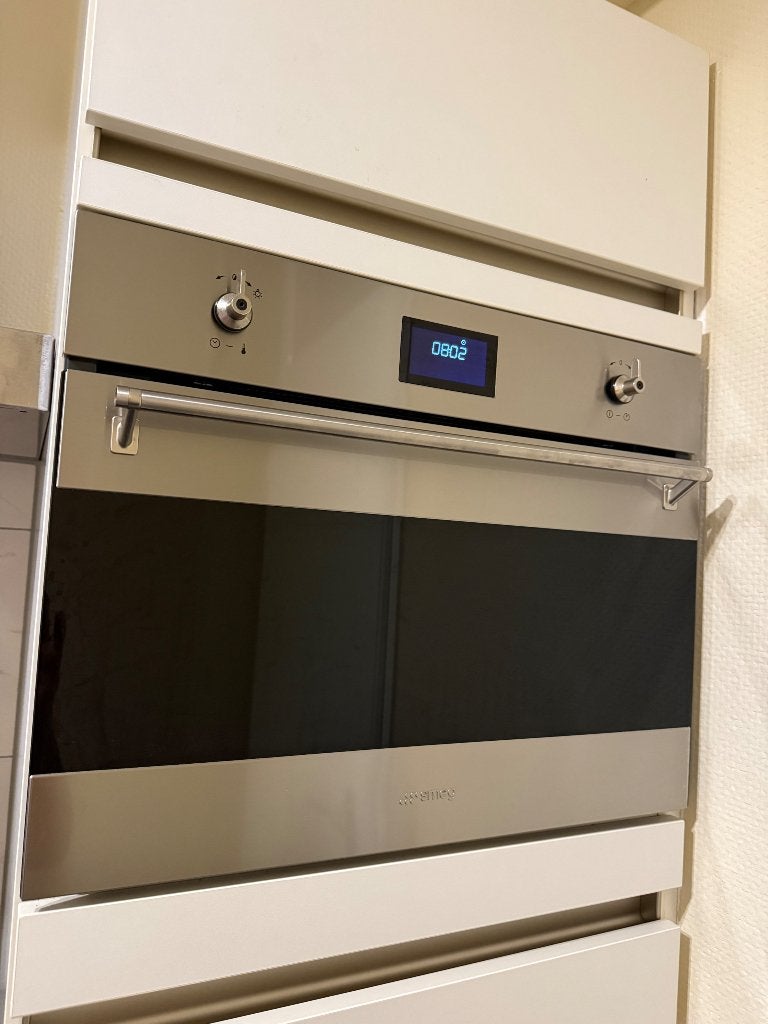 Smeg magnetron met grill SF4390MX, Ophalen, Combimagnetron, Inbouw, 45 tot 60 cm