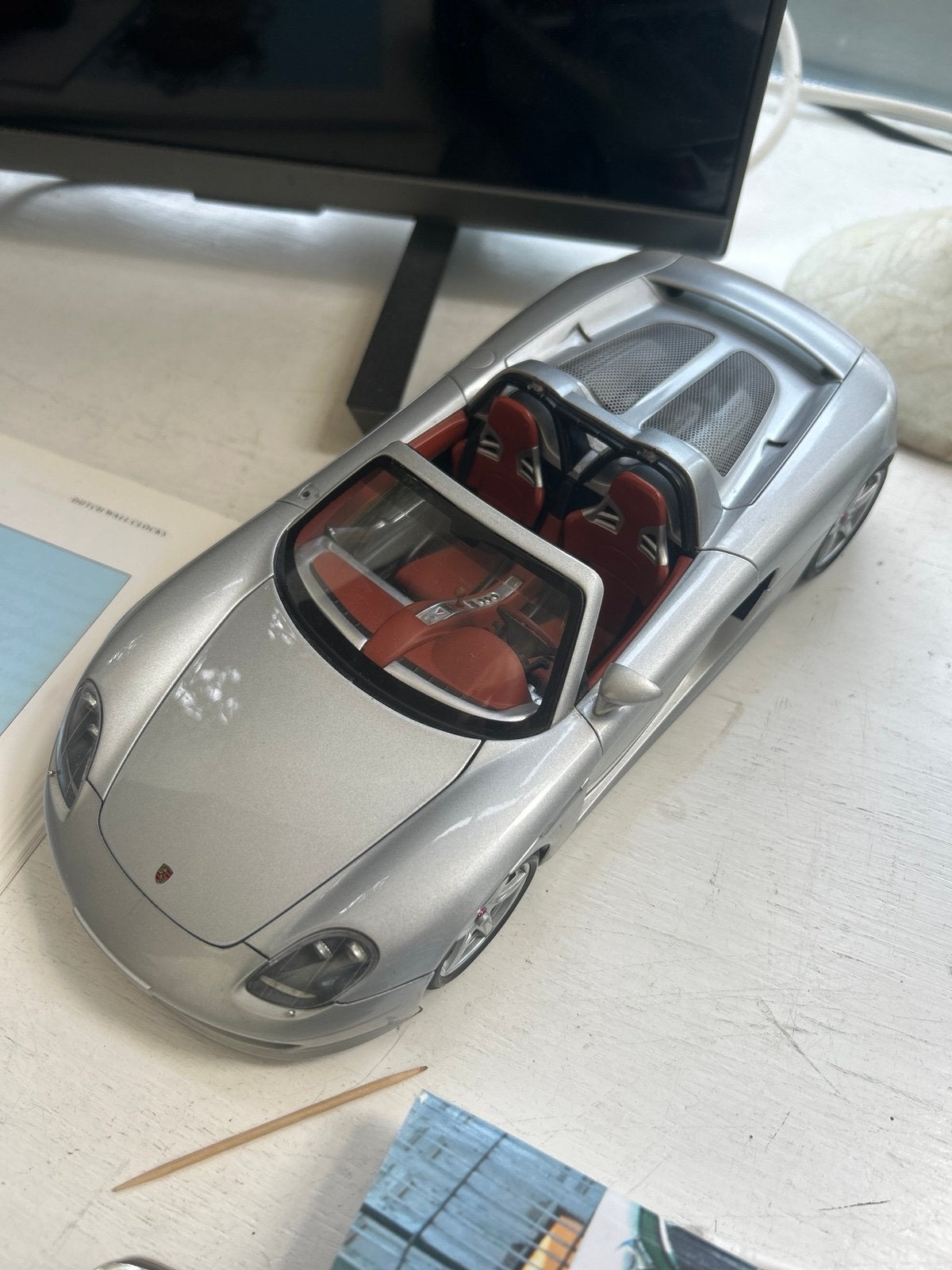 AUTOart Porsche Carrera Gt Zilver 78041, Ophalen of Verzenden, Overige merken