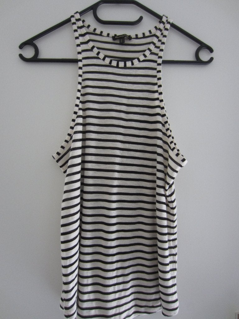 massimo dutti top hemd singlet mt L, Verzenden, Nieuw, Zwart, Zonder mouw