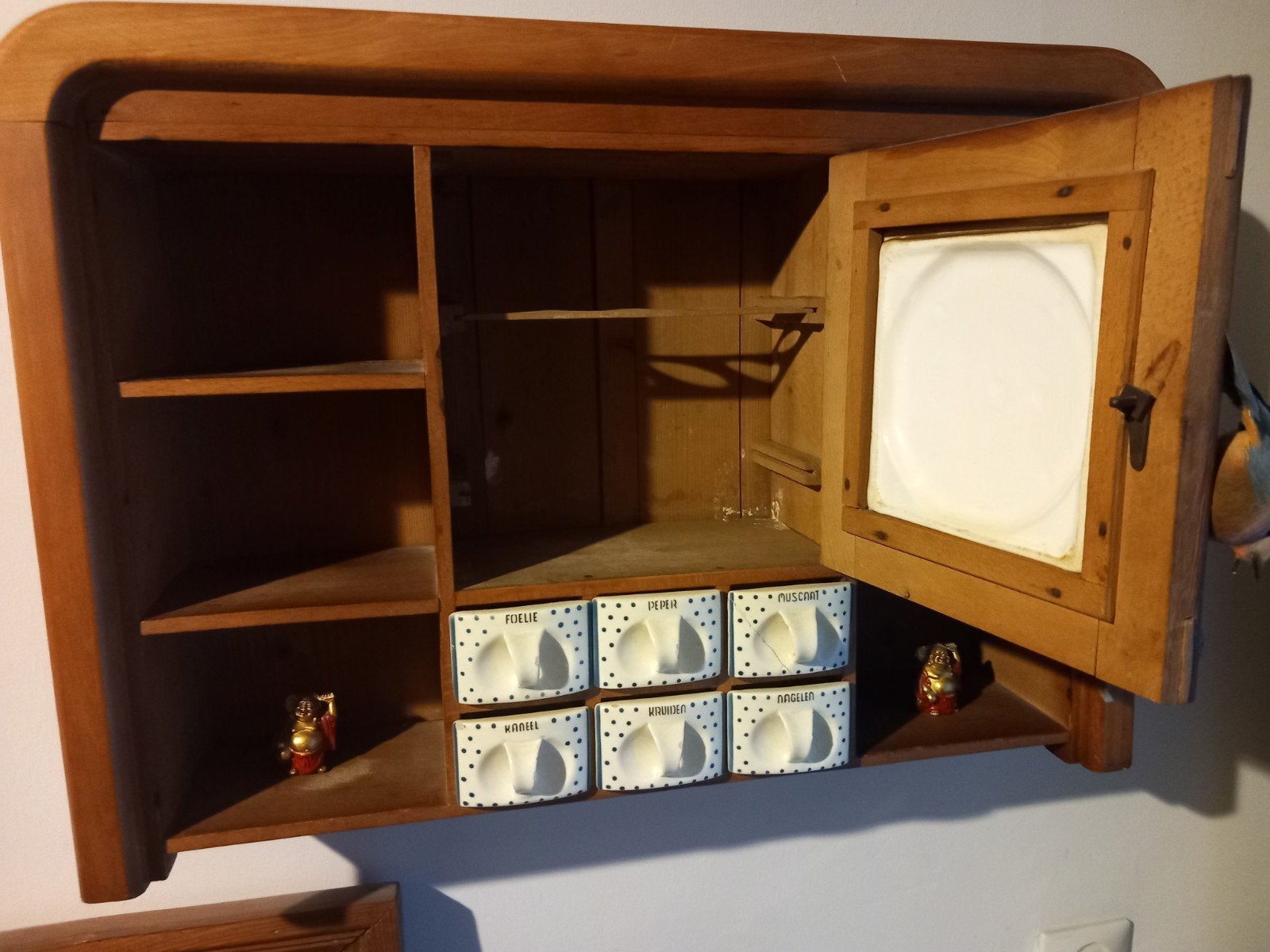 Antiek houten kruidenkastje met lades en opbergvakken, Antiek en Kunst, Ophalen
