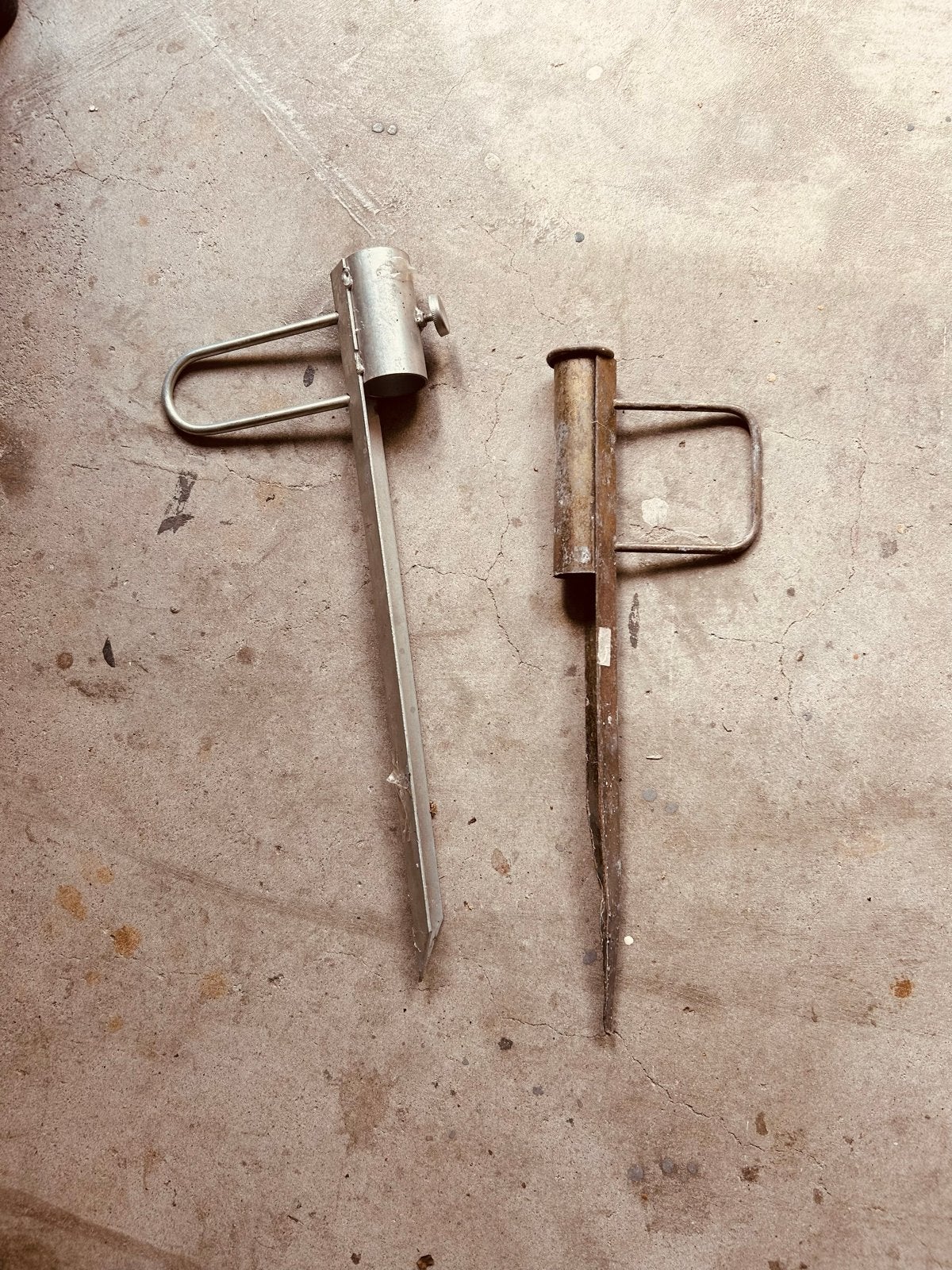 parasol steun voor in de tuin, Ophalen, Gebruikt