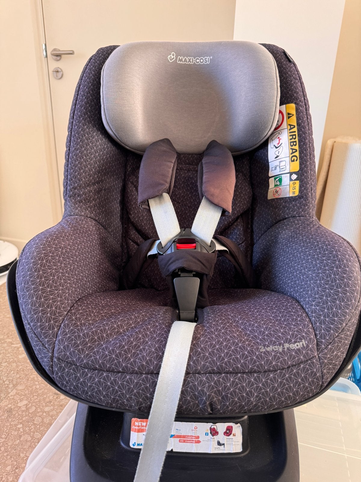Maxi-Cosi 2way Pearl autostoel met base, Ophalen, Gebruikt, 0 t/m 18 kg, Verstelbare rugleuning