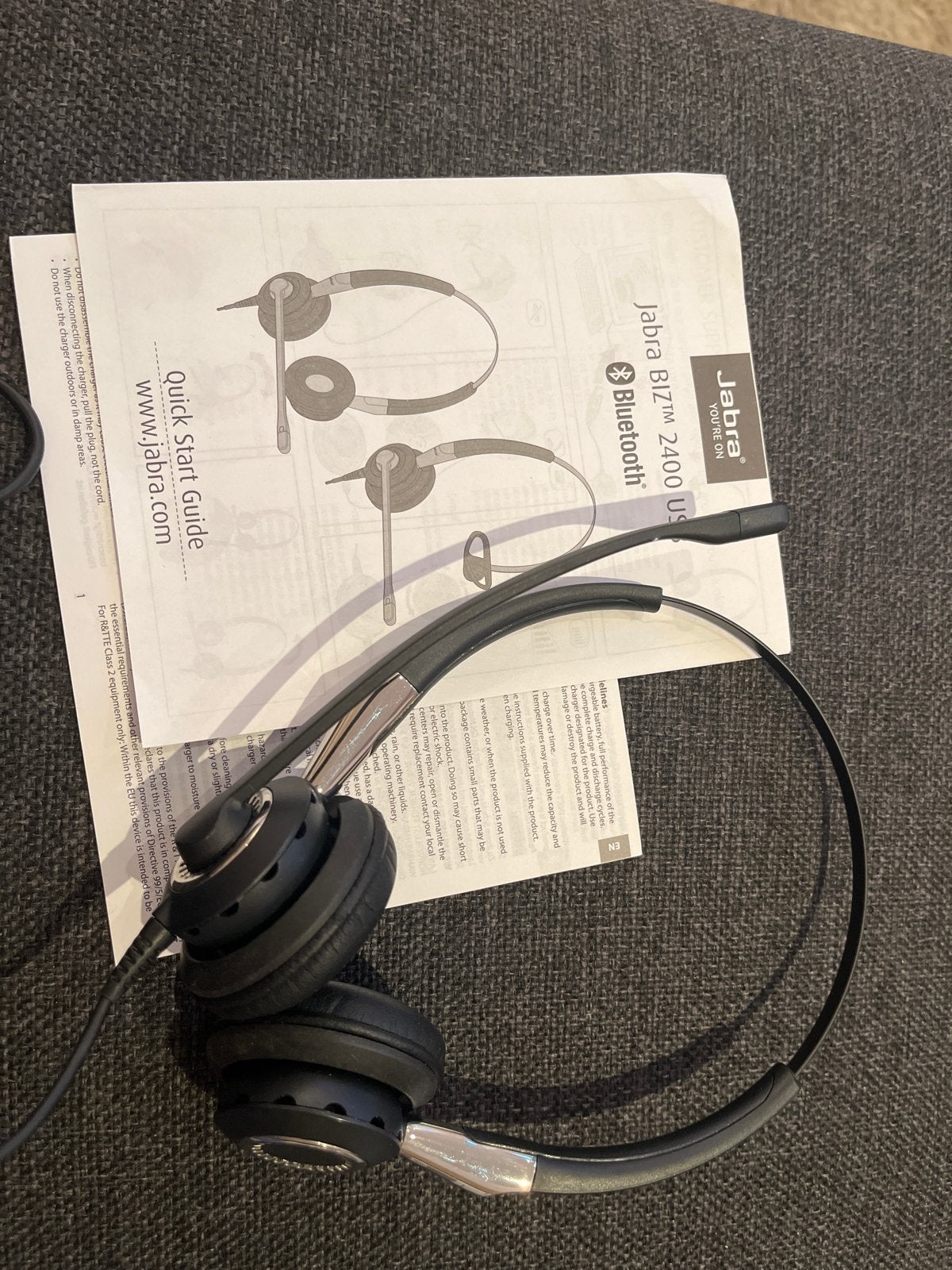 Jabra BIZ 2400 USB Bluetooth Headset met Microfoon