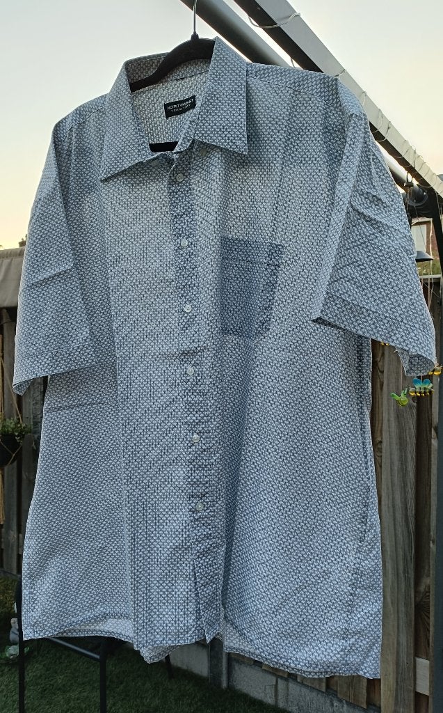 blouse overhemden heren maat xxl, Blauw, Zo goed als nieuw, Overige halswijdtes, Northwest territory
