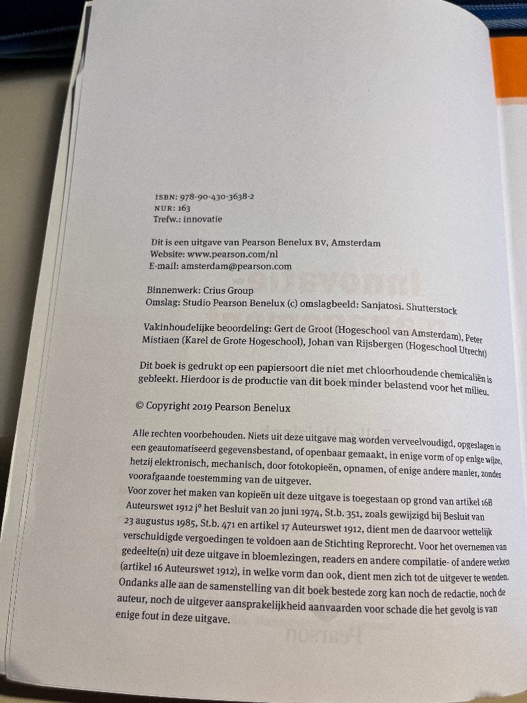 Boek Verpleegkunde | Innovatie management, Boeken, Zo goed als nieuw, Eelko Huizingh, Beta, HBO