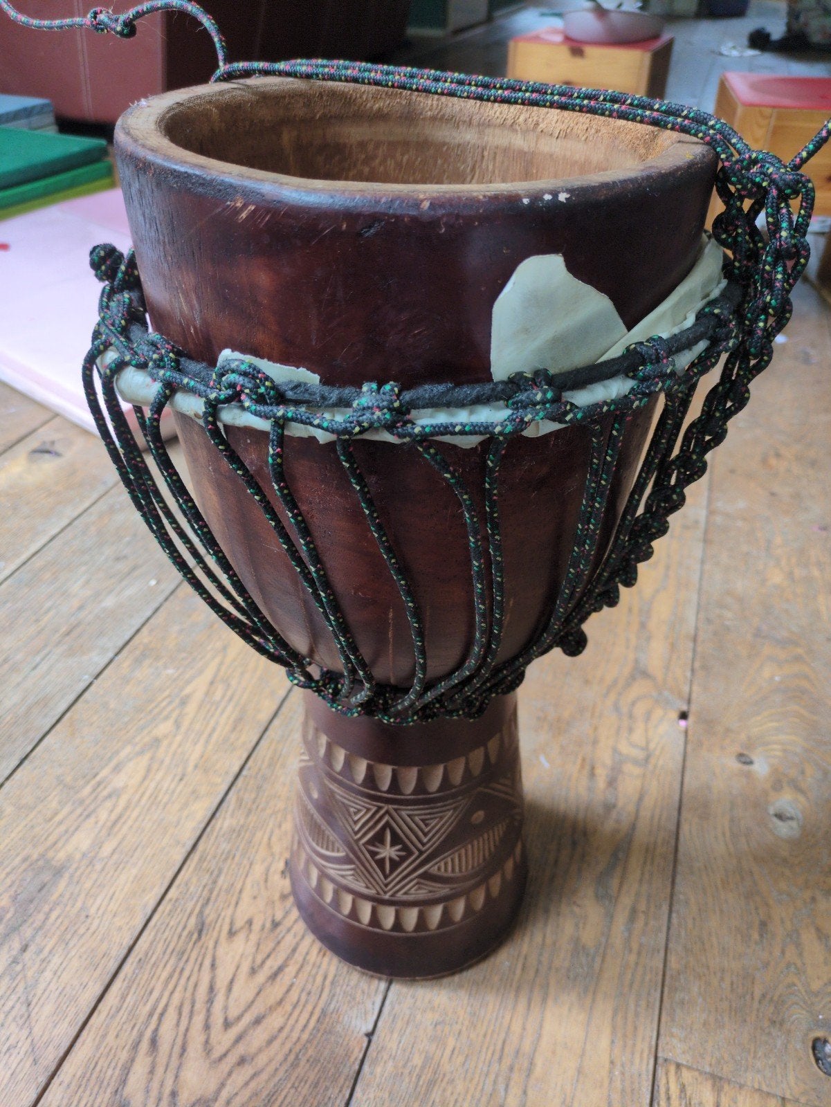 djembe drum, opnieuw te bespannen (gratis ophalen), Muziek en Instrumenten, Percussie, Ophalen, Gebruikt, Trommel