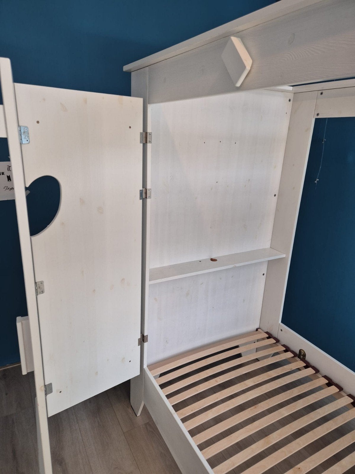Bedstee Lief Saar, Ophalen, 85 tot 100 cm, Gebruikt, Lattenbodem