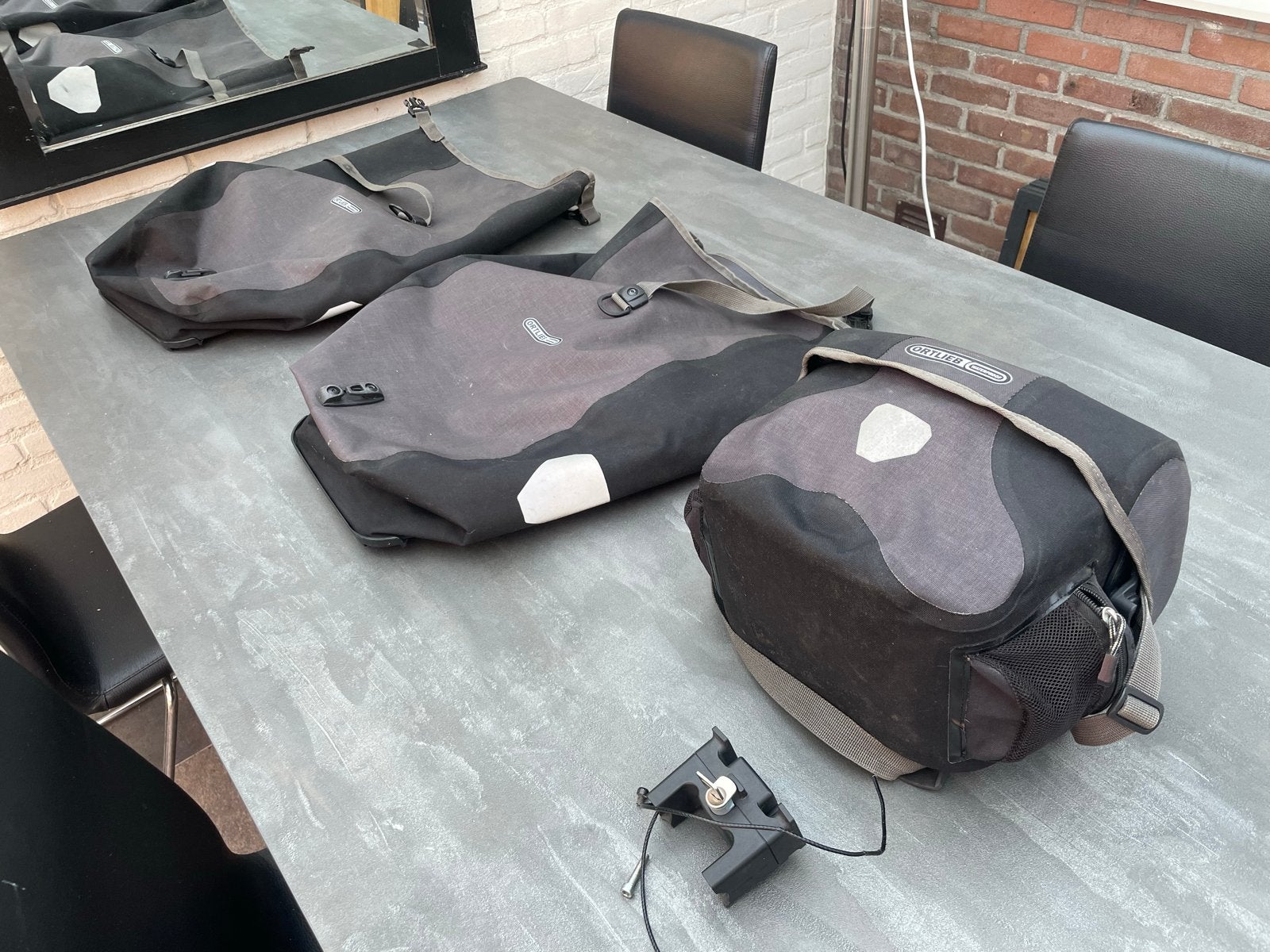 Ortlieb Fietstassen Set Waterproof Inclusief Stuurtas, Ophalen, Gebruikt