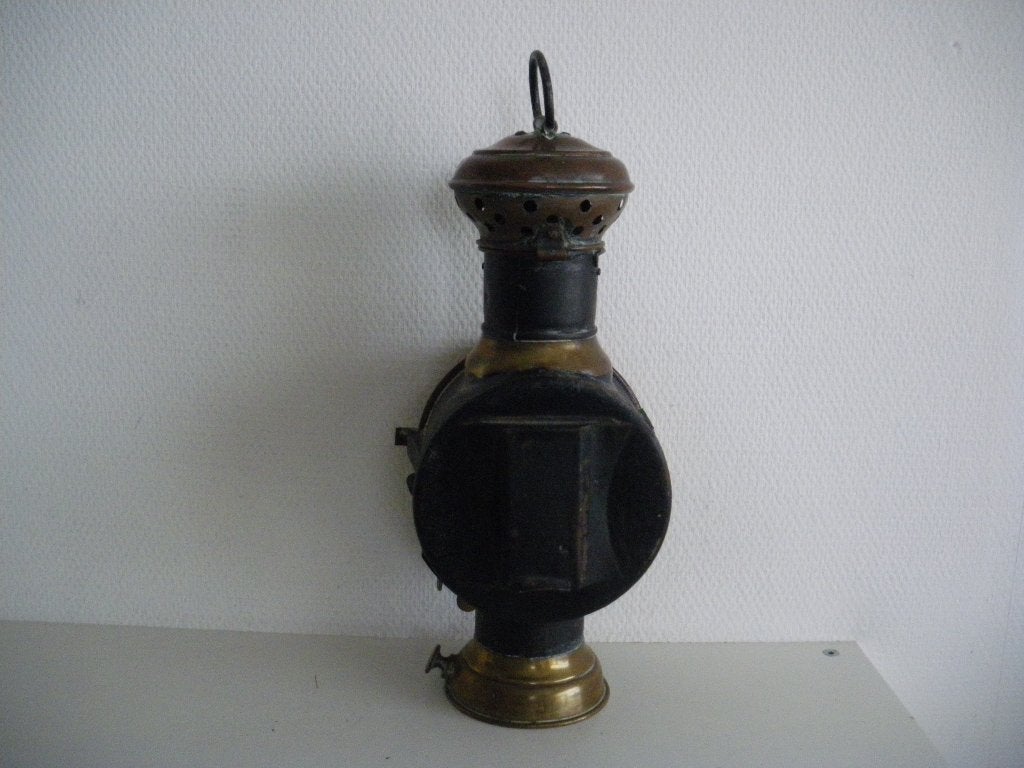 Antieke olielamp voor koets, Ophalen of Verzenden