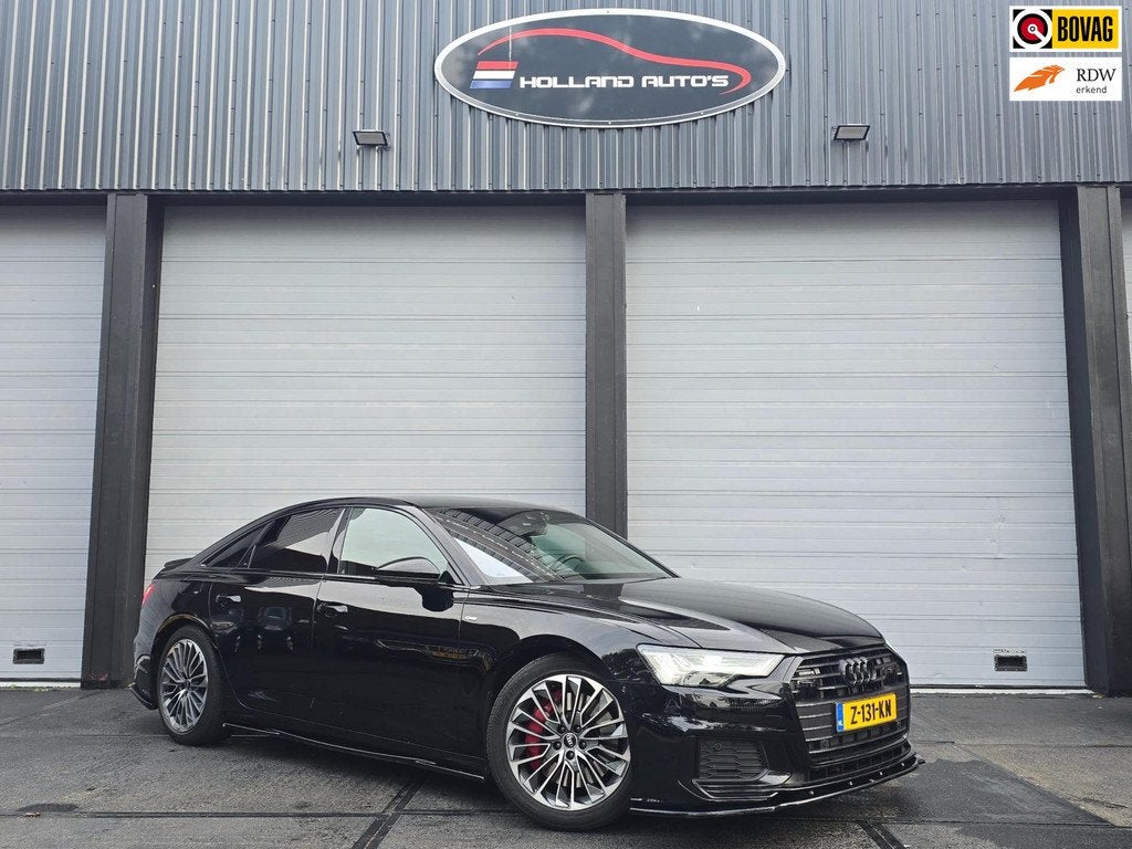 Audi A6 Limousine 55 TFSI e quattro Competition, Auto's, Audi, Automaat, Gebruikt, 4 cilinders, Leder en Stof