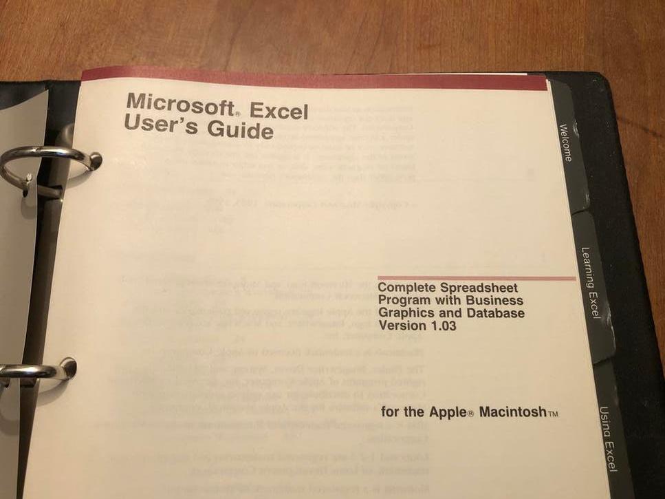 Microsoft Excel User’s Guide for the Apple Macintosh, Computers en Software, Ophalen of Verzenden