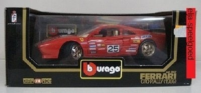 Bburago Ferrari GTO Rally 1:18 1986 kleur Rood 3057 model, Hobby en Vrije tijd, Modelauto's | 1:18, Ophalen of Verzenden, Nieuw