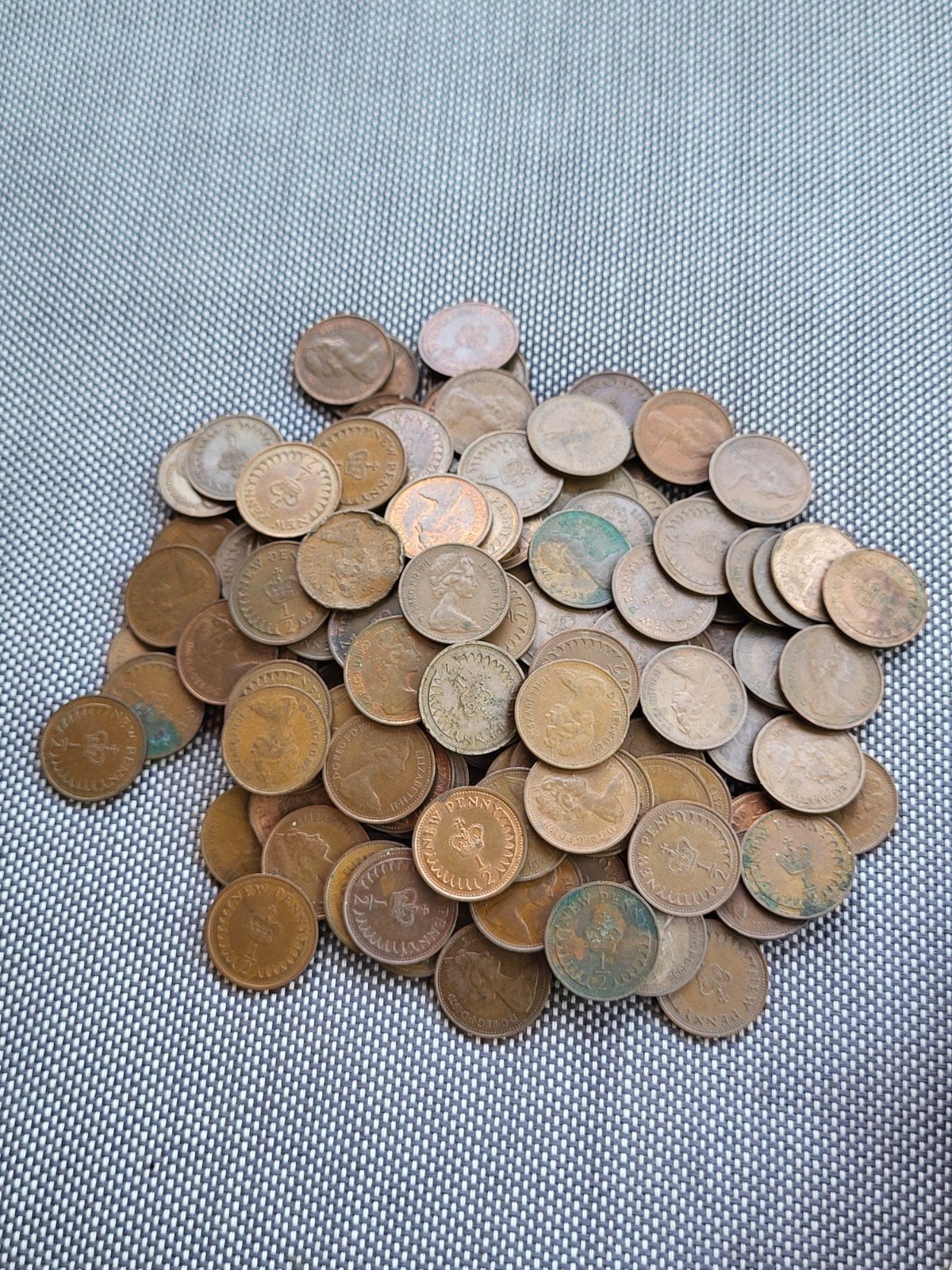 Partij oude half penny Engeland munten 50 voor €17,50, Verzamelen, Overige munten, Ophalen of Verzenden