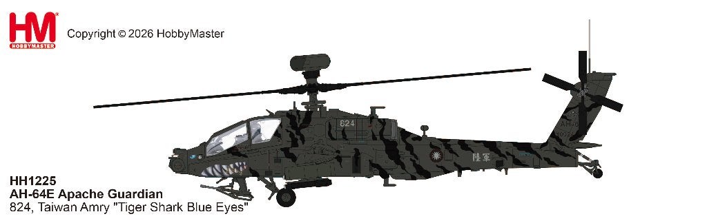 Boeing AH-64E Apache Tiger Shark Blue Eye Hobbymaster HH1225, Verzenden, Nieuw, Military-Models VJ Mendelssohnstraße 29 info@military-models-vj.de