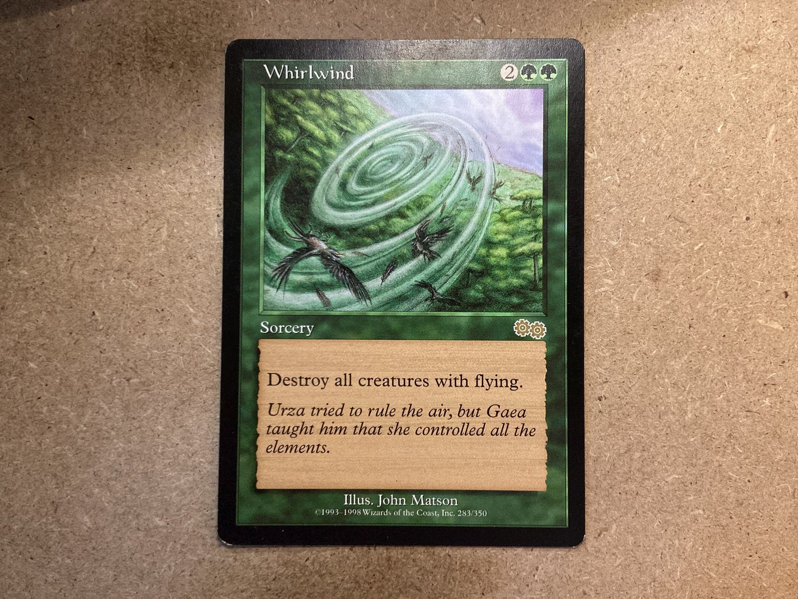 1x Whirlwind [283/350] (Excellent), Ophalen of Verzenden, Zo goed als nieuw, Losse kaart