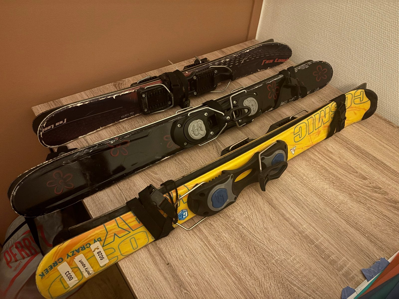 Set van 3 paar funski’s/snowblades- Gebruikt, Sport en Fitness, Skiën en Langlaufen, Gebruikt, Skiën, Minder dan 100 cm, Ski's