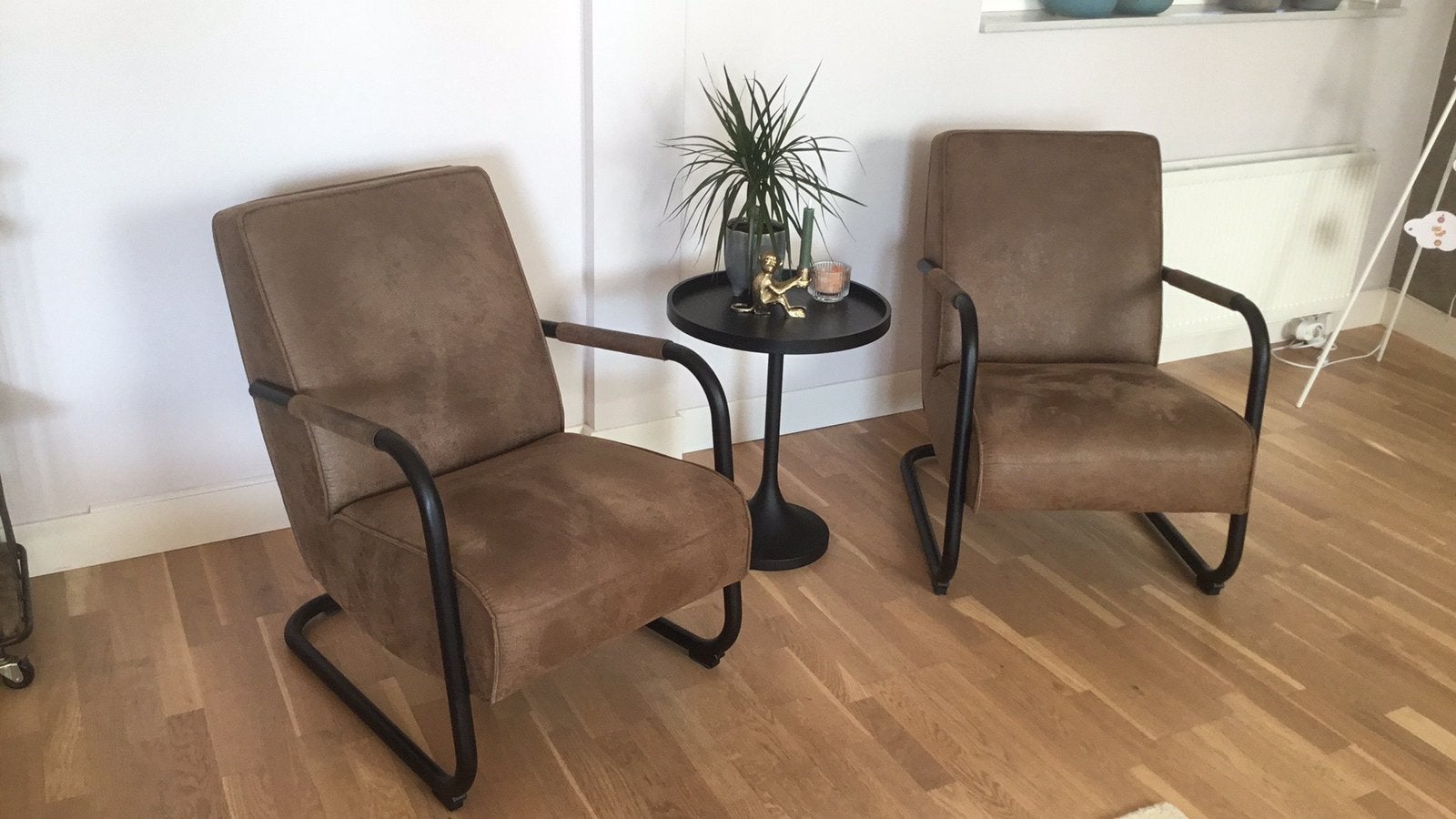 Stoere fauteuils, Huis en Inrichting, Ophalen, 75 tot 100 cm, Zo goed als nieuw, Stof