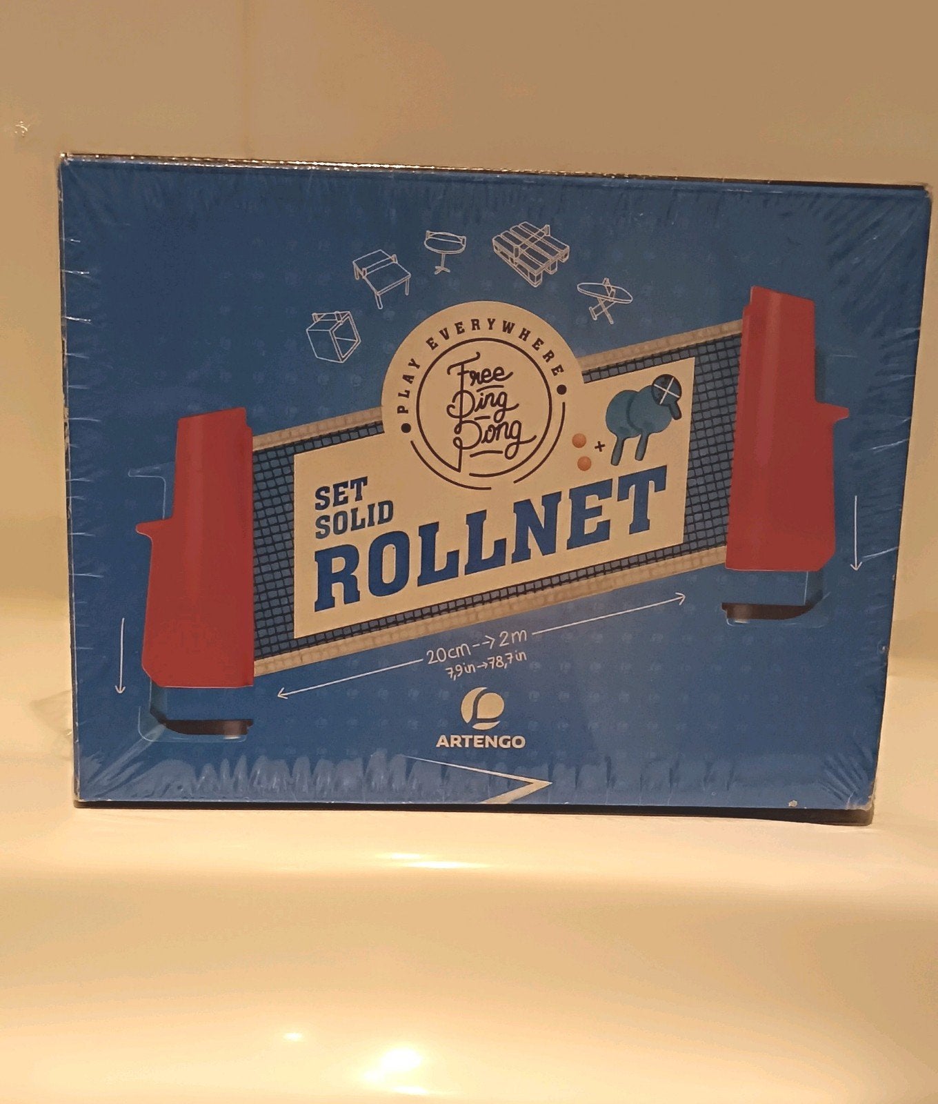 Artengo Rollnet Set Solid Tafeltennisset - Nieuw, Ophalen of Verzenden, Nieuw, Net, Batje(s) of Balletje(s)