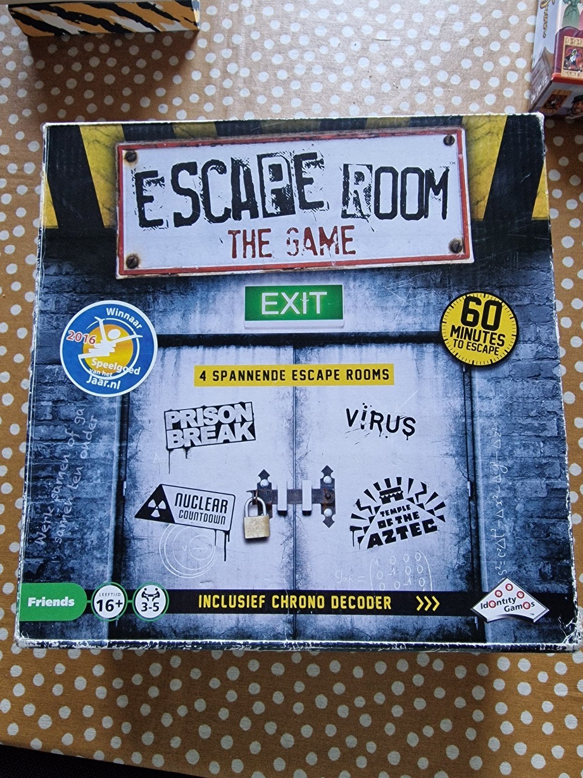 escape room the game basisspel, Hobby en Vrije tijd, Ophalen of Verzenden, Nieuw, Identity Games