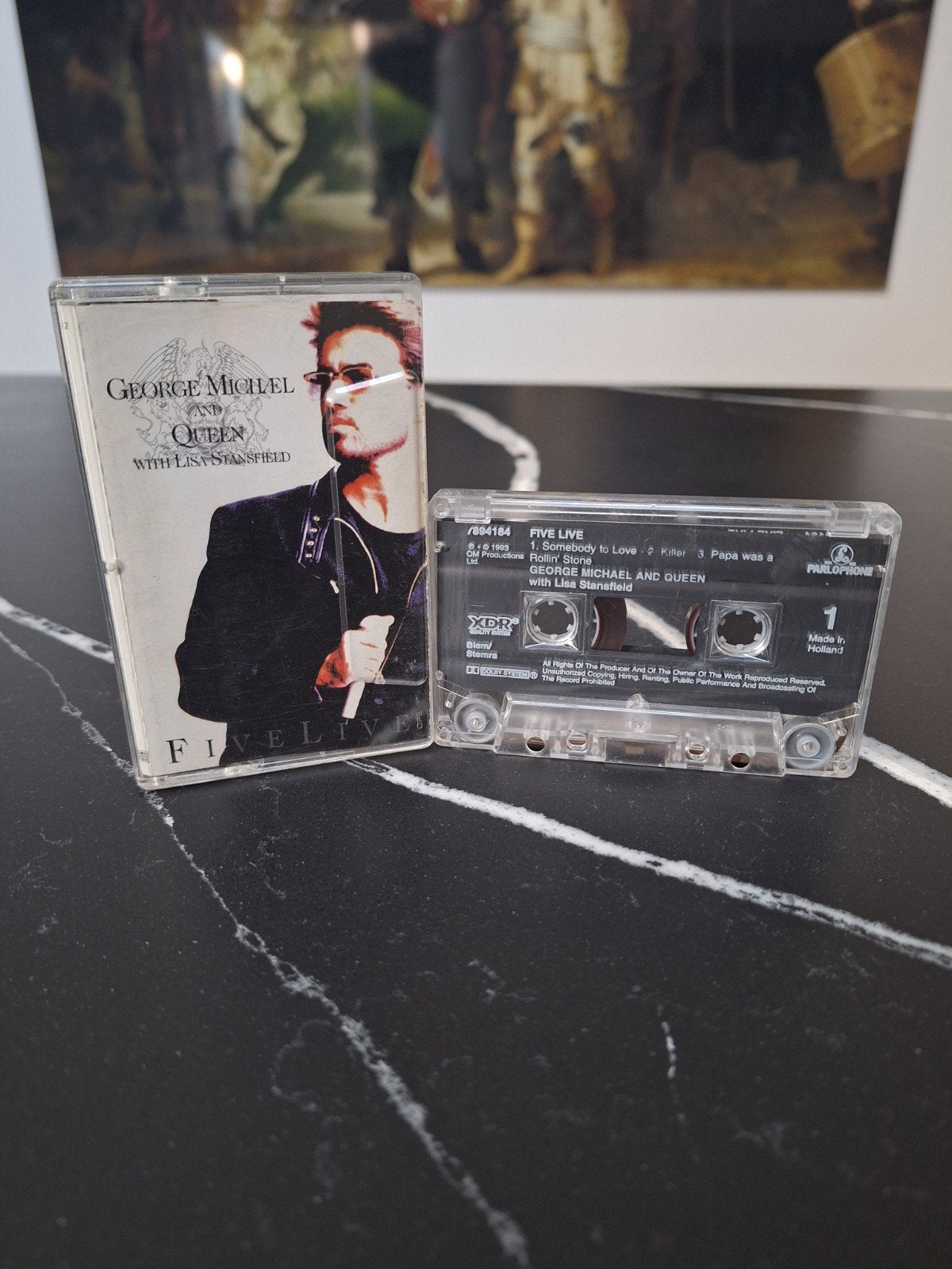 George Michael & Queen - Five Live Cassette, Gebruikt, 1 bandje, Ophalen of Verzenden, Voorbespeeld