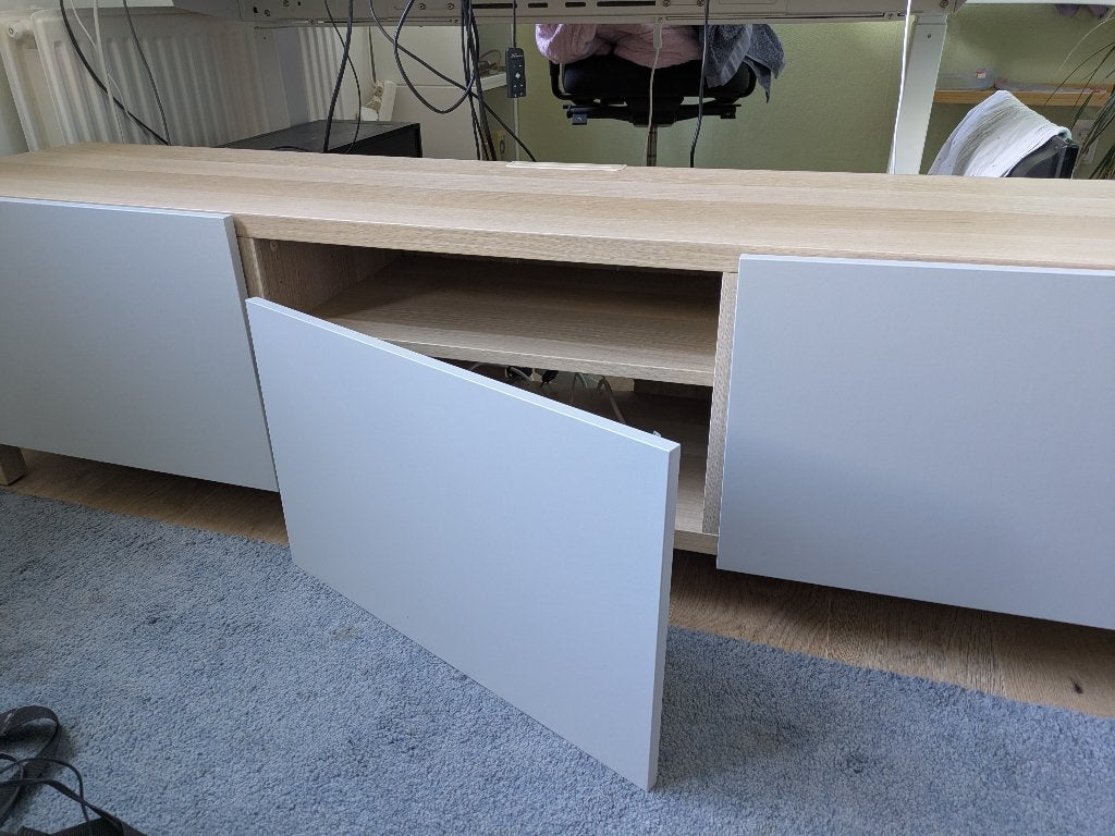 TV-meubel Ikea Besta, Huis en Inrichting, Kasten | Televisiemeubels, Ophalen, Gebruikt, 150 tot 200 cm, Minder dan 100 cm