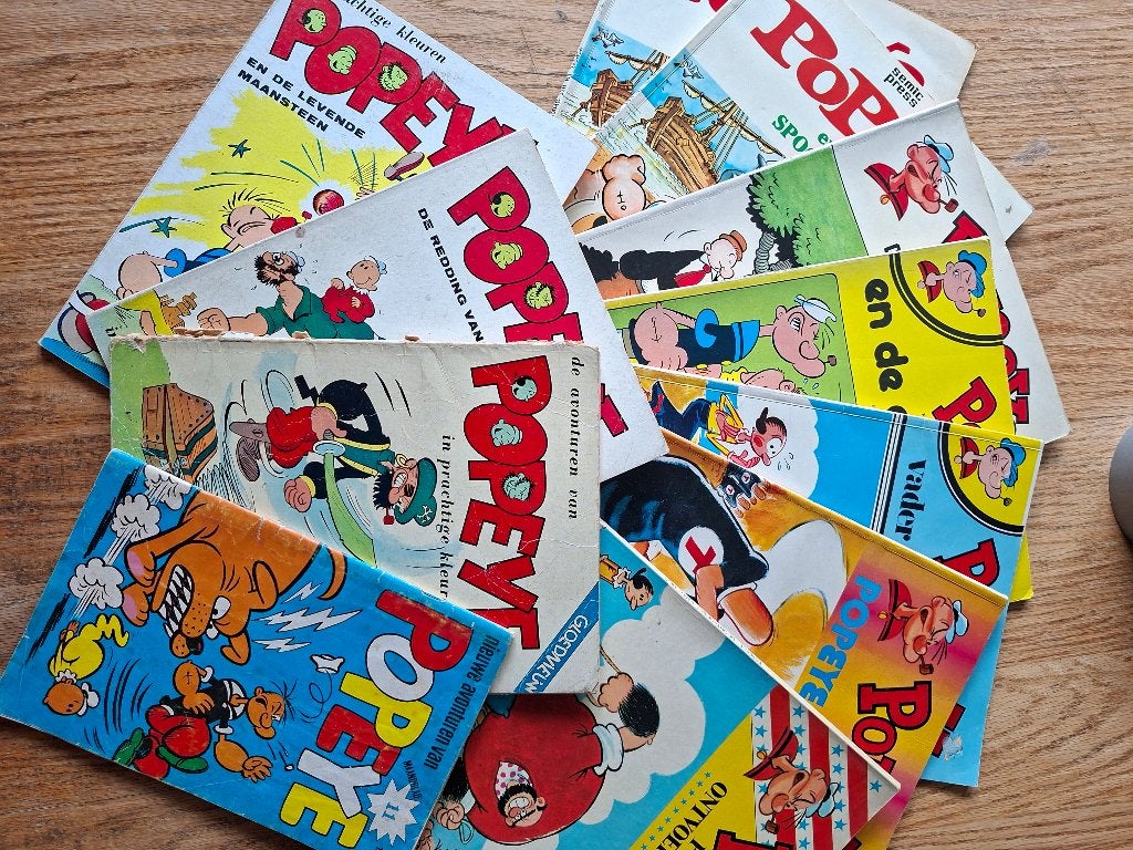 Popeye 11x ook los te koop of ruil, Meerdere stripboeken, Ophalen of Verzenden, Gelezen