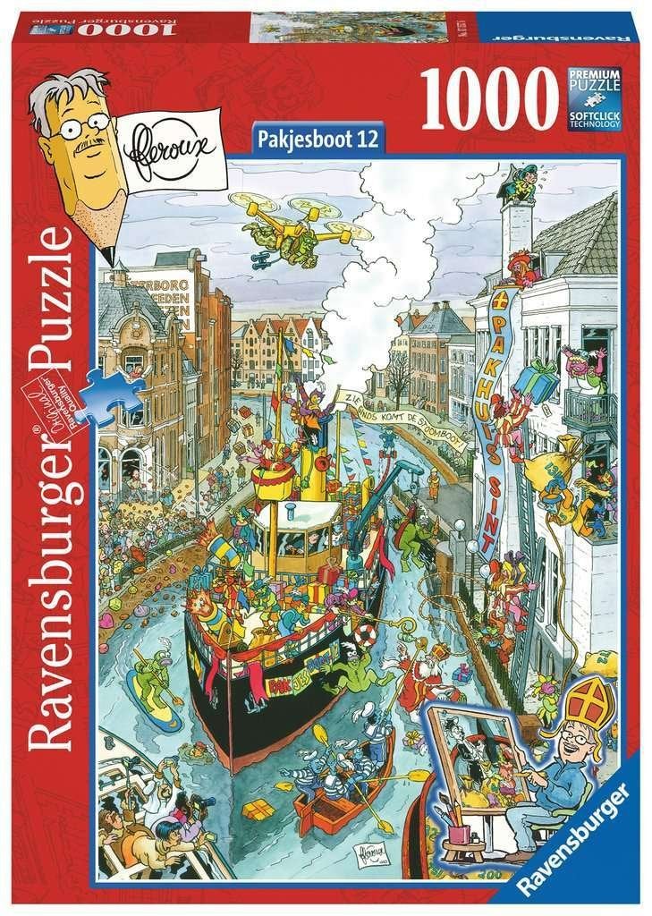 Ravensburger puzzel Sinterklaas Fleroux Pakjesboot 12 nieuw, Ophalen of Verzenden, Nieuw