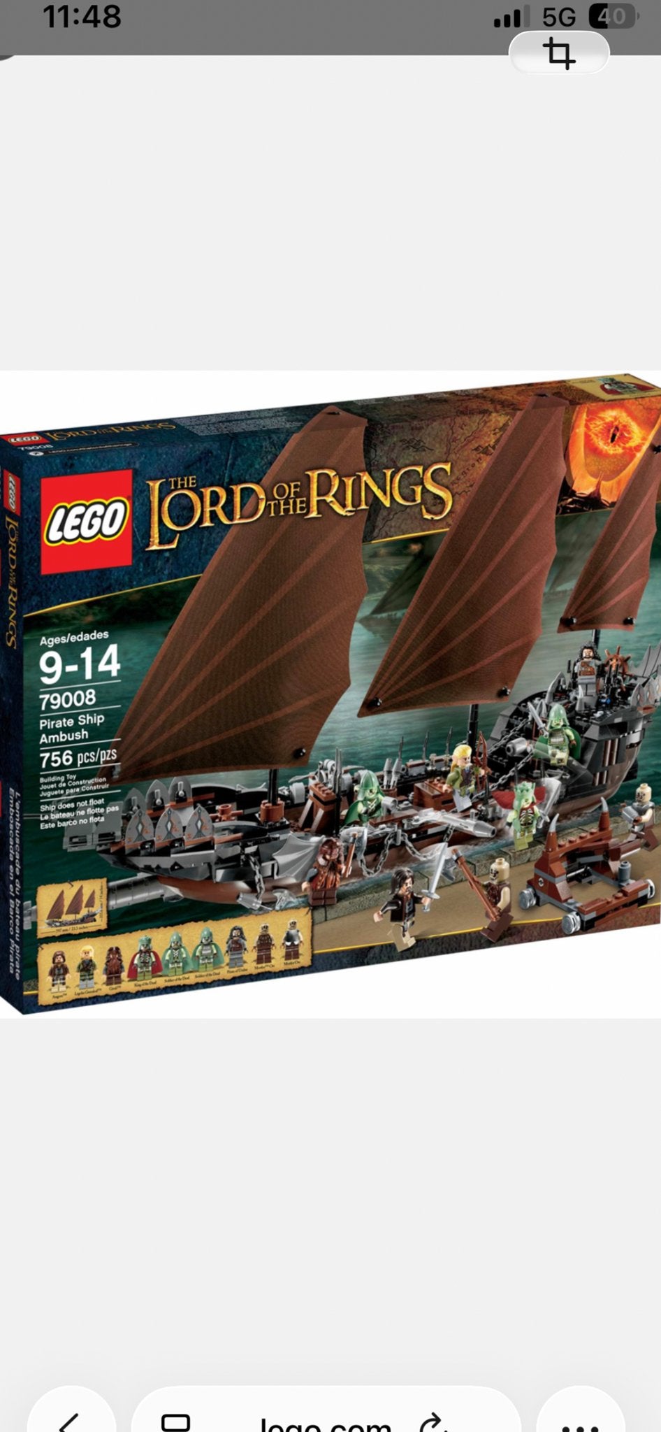 LEGO The Lord of the Rings 79008 Pirate Ship Ambush NIEUW, Ophalen, Overige thema's, Lego, Nieuw