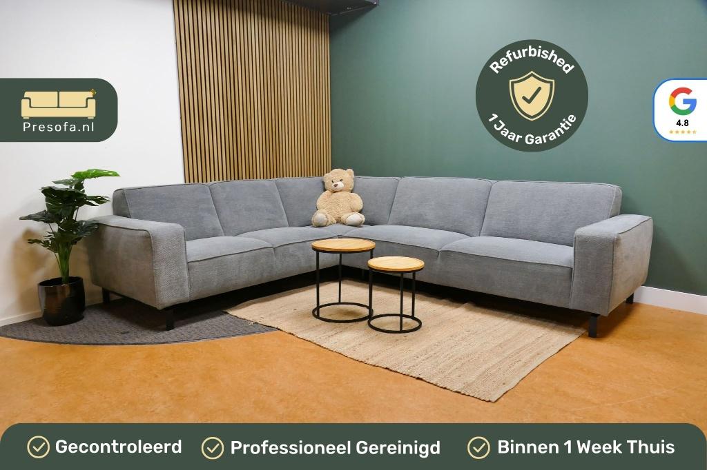 Trendhopper Hoekbank Grijs [Refurbished], Huis en Inrichting, 250 tot 300 cm, -, -, Hoekbank