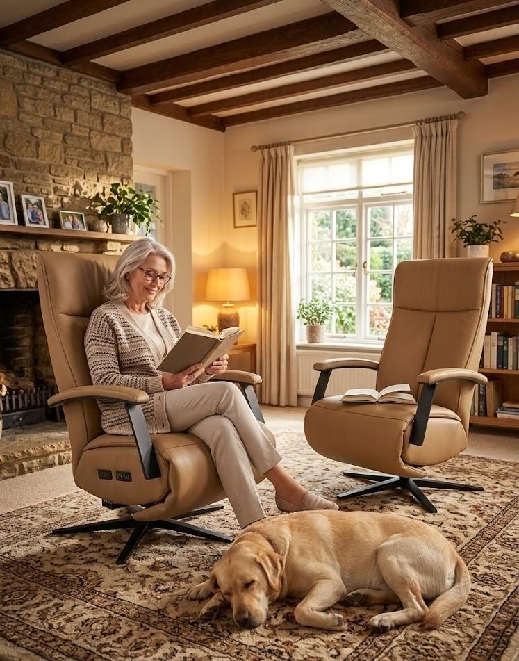 Teun Arts  -  Ruim 50 jaar - Ruim 350 relax & sta-op stoelen, Nieuw, 75 tot 100 cm, Ophalen of Verzenden, Leer