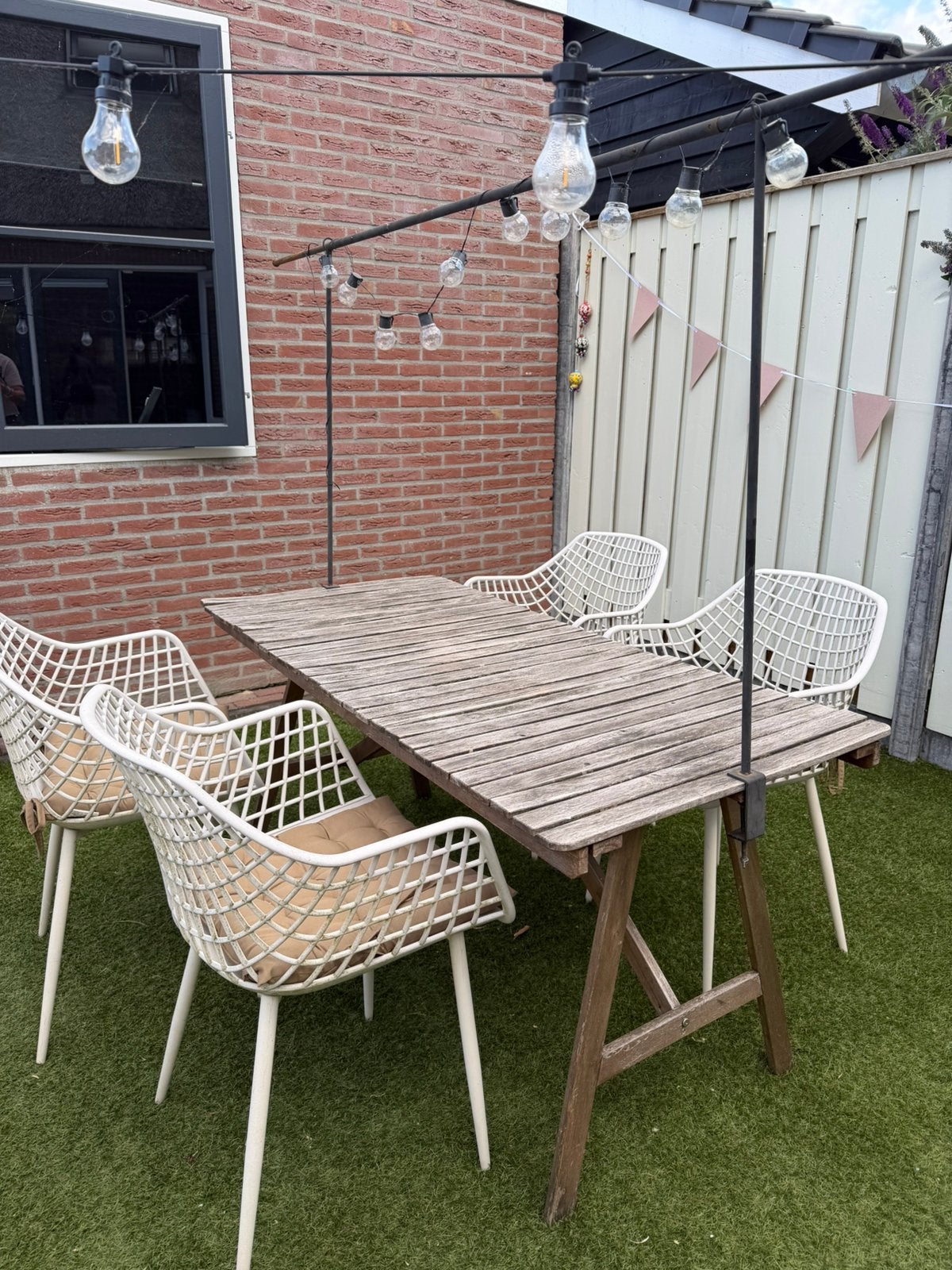 Tuintafel, Tuin en Terras, Ophalen, Zo goed als nieuw, 2 zitplaatsen