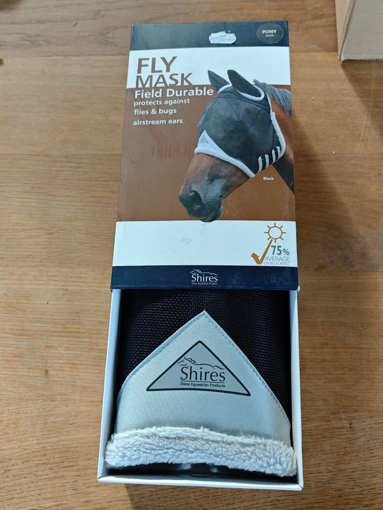 Shires vliegenmasker airstream ears pony., Eu, Eu, Nieuw, Ophalen of Verzenden