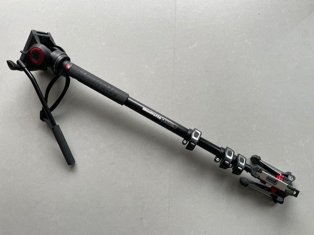 Manfrotto MVMXPRO500 XPRO Video Monopod, Eenpoot, Ophalen of Verzenden, Zo goed als nieuw, 175 cm of meer