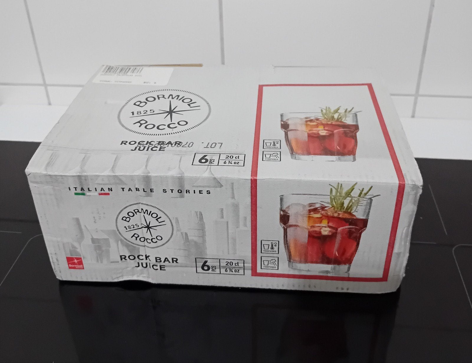 Mooie waterglazen/ drinkglazen set 6 stuks.  Nieuw in doos!, Ophalen, Nieuw, Glas