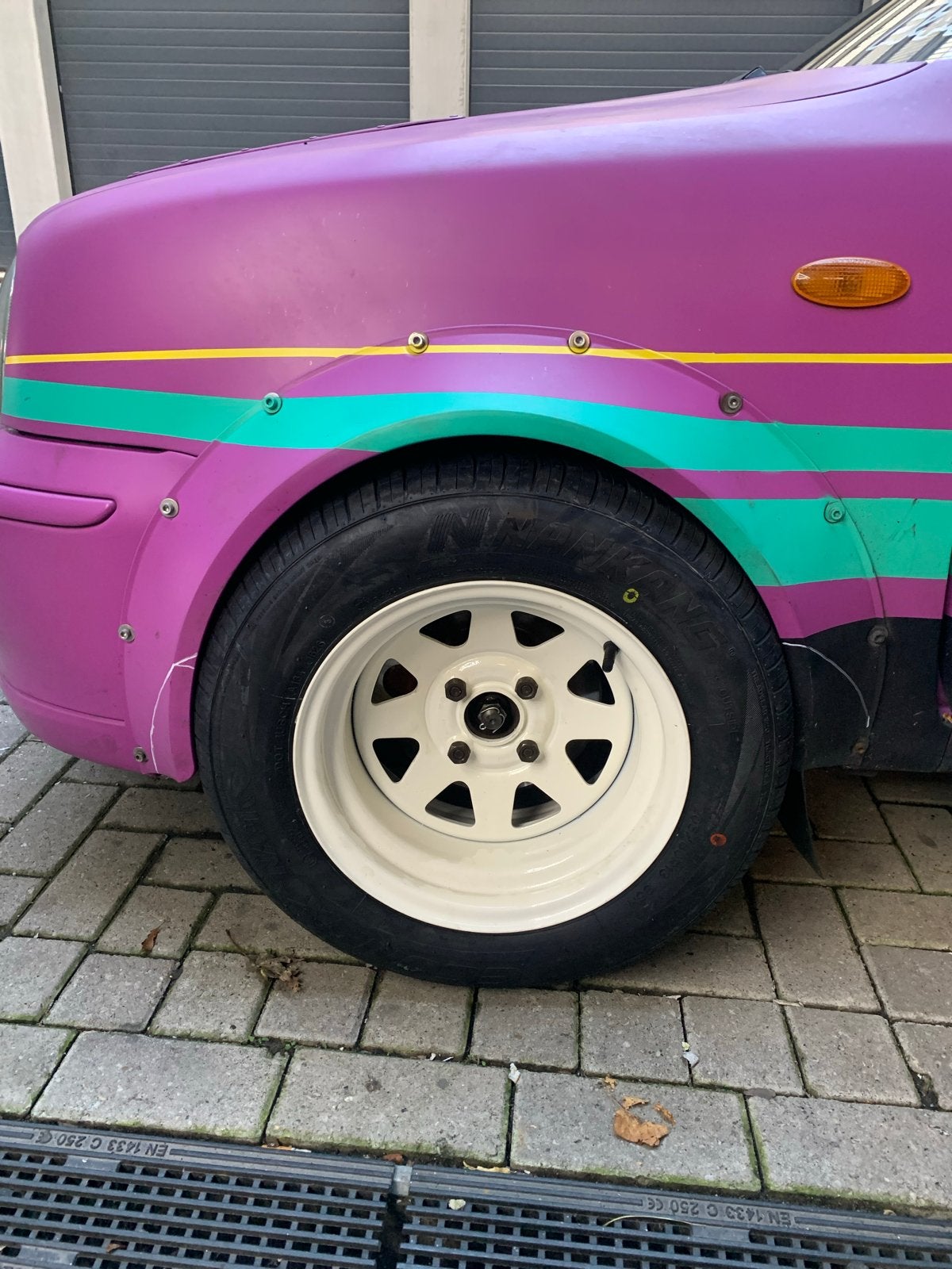 Mangels velgen met nieuwe Nankang Econex NA-1 banden, Ophalen, 13 inch, Banden en Velgen, Nieuw