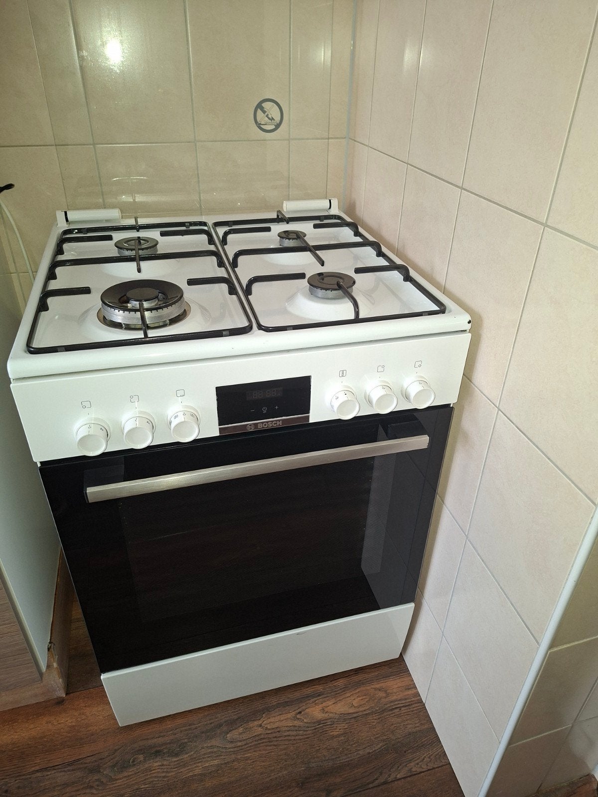 gasfornuis met oven, Ophalen, 4 kookzones, Zo goed als nieuw, Gas
