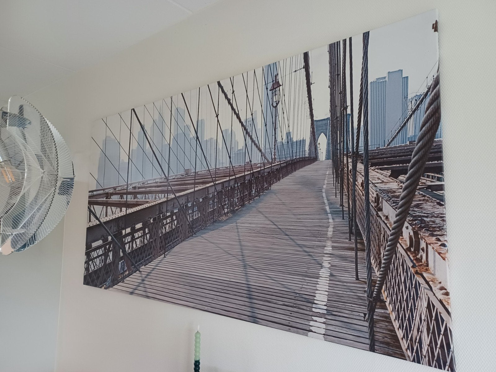 XL Canvas schilderij 200x100 cm - New York - Brooklyn bridge, Ophalen of Verzenden