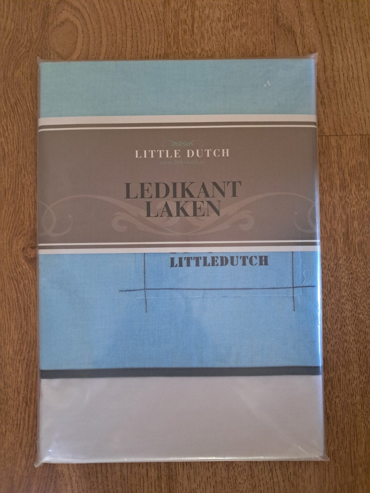 Ledikantlaken Nieuw 140x110 Blauw/Wit, Little Dutch, Ledikant, Dekbedovertrek, Nieuw