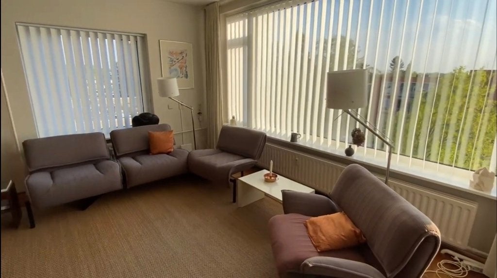 Cassina Veranda vintage 3-zits bank en fauteuil, Ophalen, Gebruikt