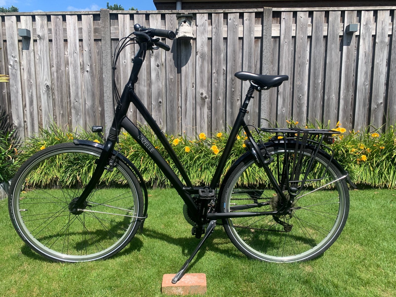 Gazelle Damesfiets - Zwart, Zo goed als nieuw, Velgrem, Ophalen of Verzenden, Zo goed als nieuw, Gazelle