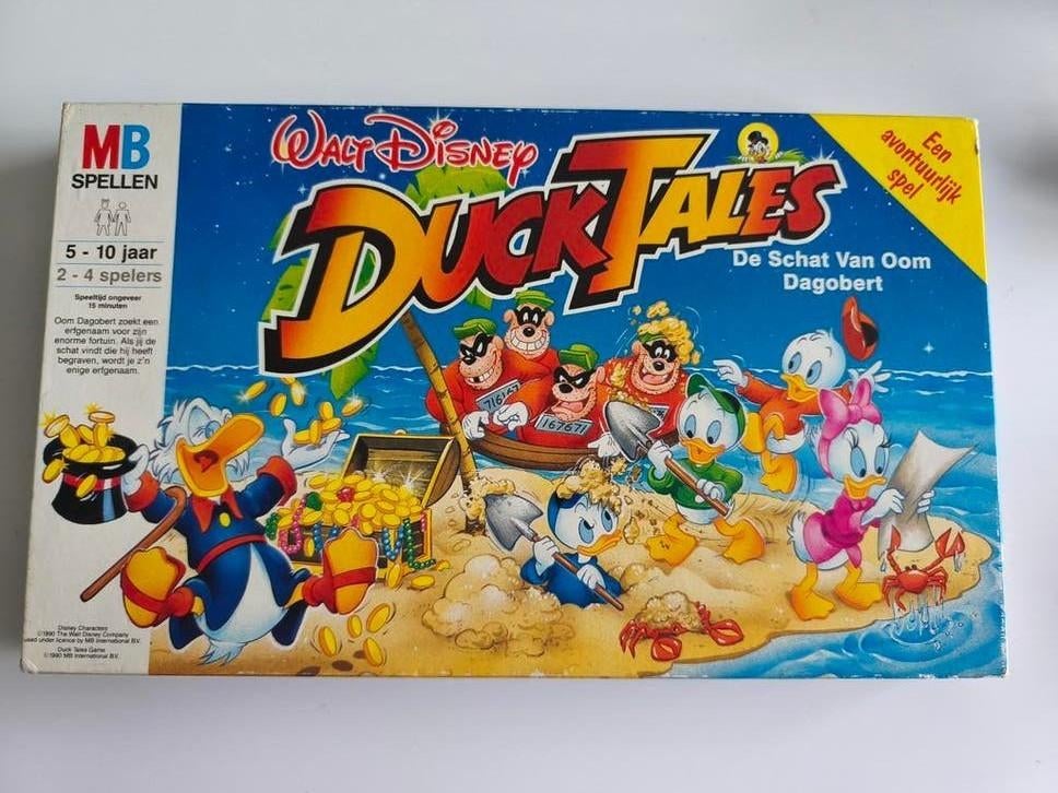 Walt Disney DuckTales De Schat Van Oom Dagobert, Hobby en Vrije tijd, Gezelschapsspellen | Bordspellen, Drie of vier spelers, Ophalen of Verzenden