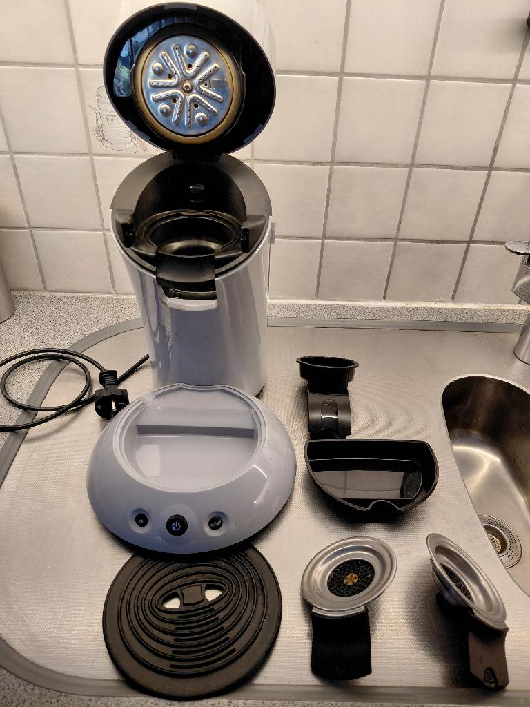 Koffieapparaat Philips Senseo, Witgoed en Apparatuur, Koffiezetapparaten, Zo goed als nieuw, Koffiepads en cups, Koffiemachine